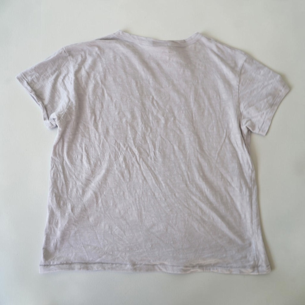 A Blissful State of Mind Slub Pocket T-Shirt Light Grey XL Minimalist